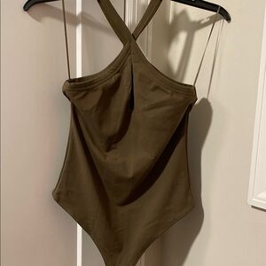 Free People intimidate Bodysuit One Piece with Halter Neckline